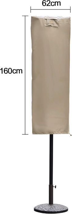 Sekey Pokrowiec na Parasol 160x62 Oxford 600D Wodoodporny UV Brąz