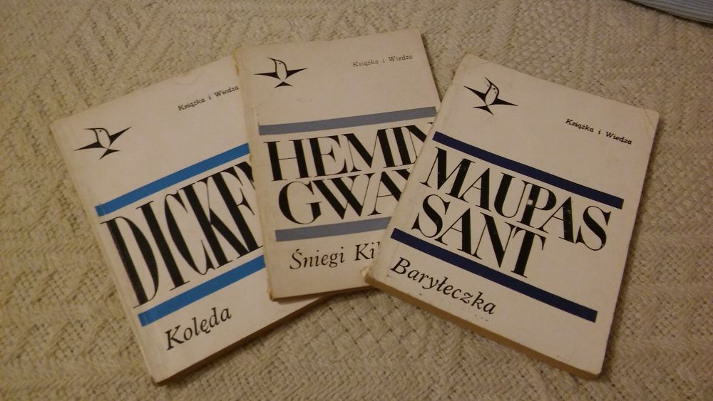Hemigway, Maupassant Dickens Conrad klasyka literatury