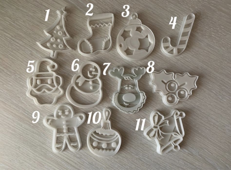 Форми/відтиски/вирубки/вырубки для пряників, печива Новий рік Різдво