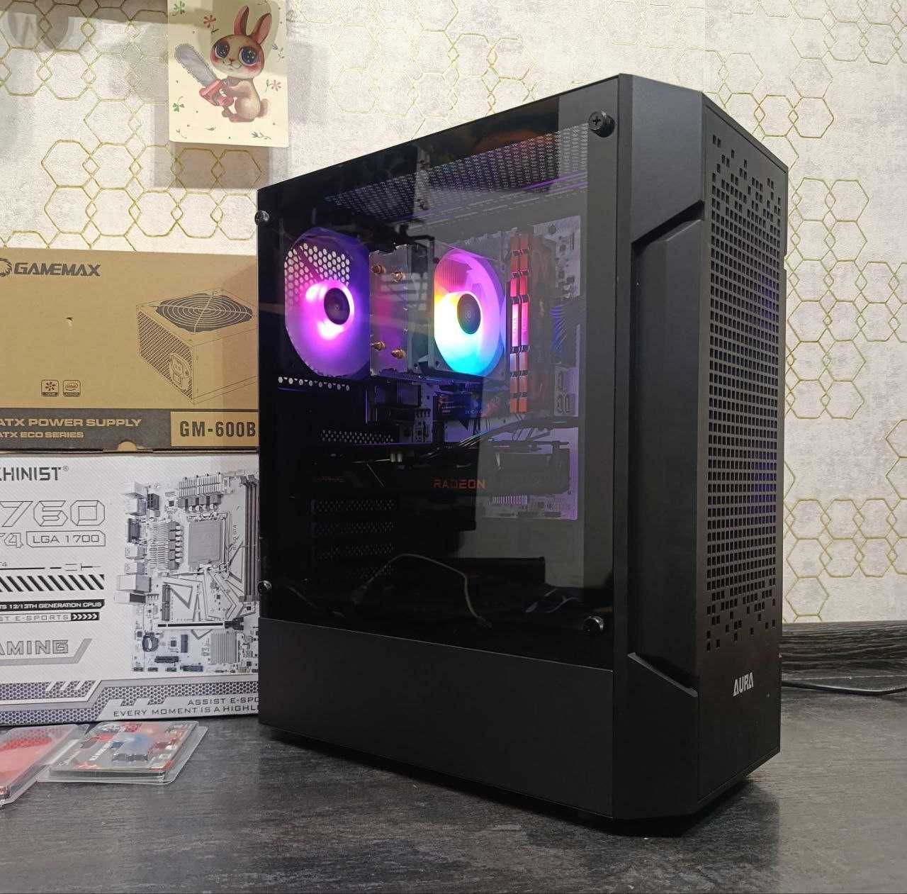 Ігровий ПК i3 12100F RX 6600 8GB 16 DDR4 M.2 512 4/8 ядер LGA1700 B760