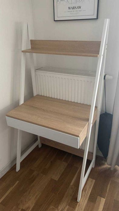 Biurko drabina z półką i szufladą