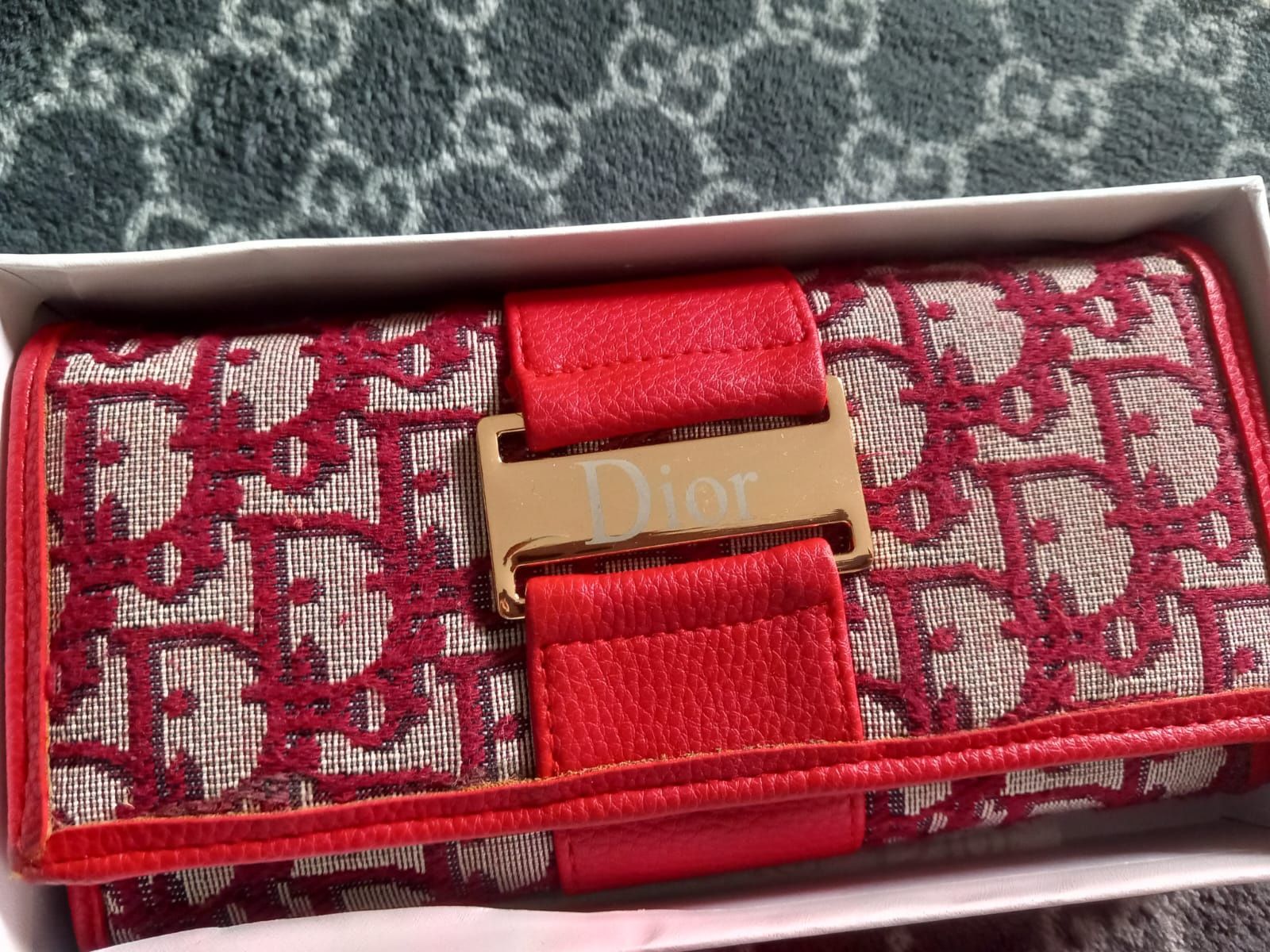 Christian Dior duzy portfel nowy z pudelkiem