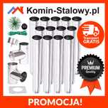 Wkład Kominowy Okrągły do Komina Fi130/13m/0,5mm - Kwaso-żaroodporny