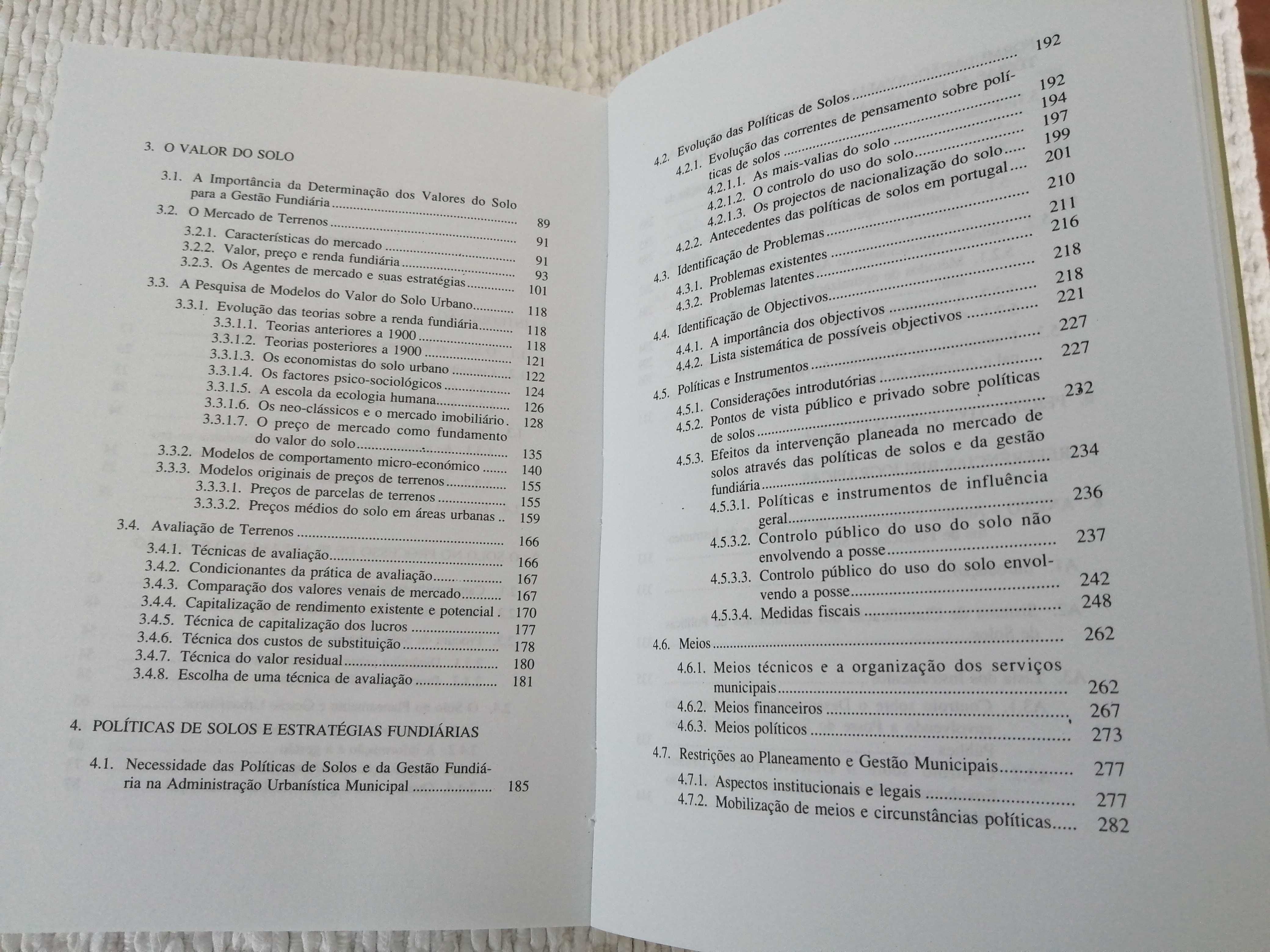 Política de solos no planeamento municipal