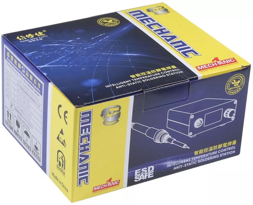 Паяльна станція, одноканальна, контактна Mechanic T12 Pro