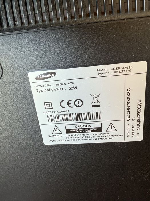 Телевізор samsung ue32f6470ss на запчасть