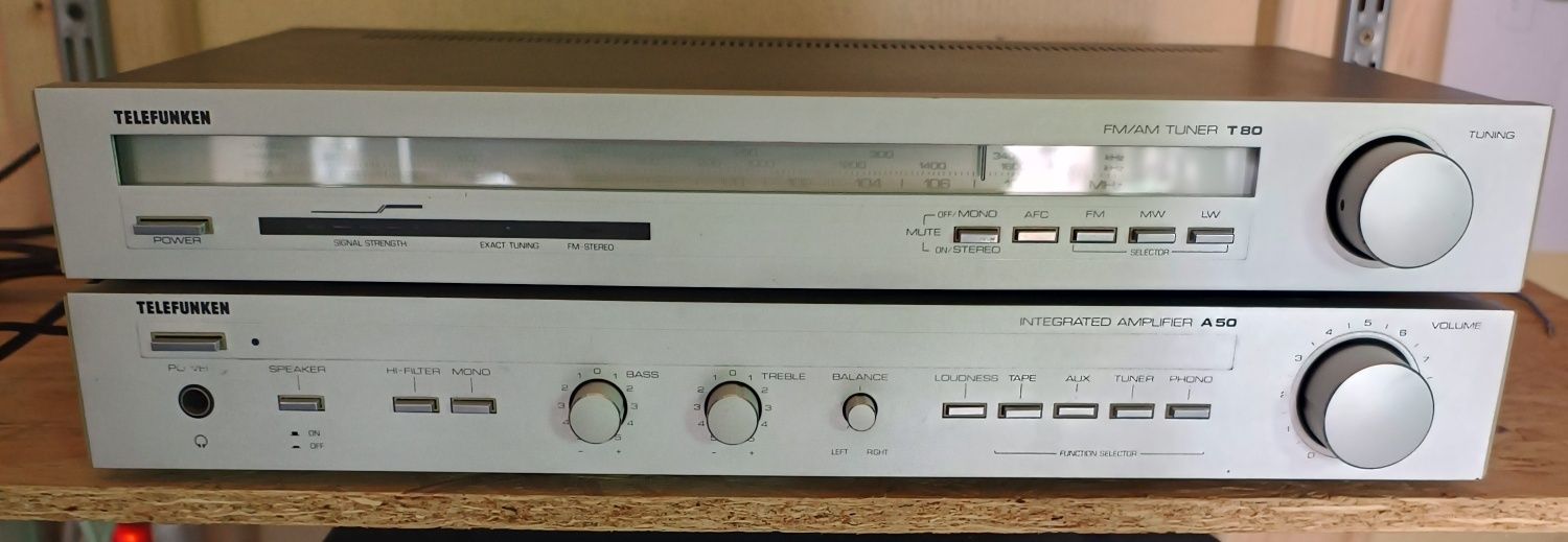Wzmacniacz+tuner Telefunken A50 T80