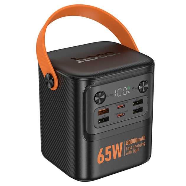 Повербанк для ноутбука HOCO J152 Pro 80000mAh 65W Швидка зарядка Black