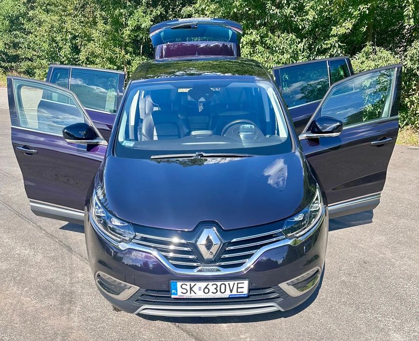 Renault Espace Initiale Paris duża panorama 7 osobowy automat 4control pakiet zimowy