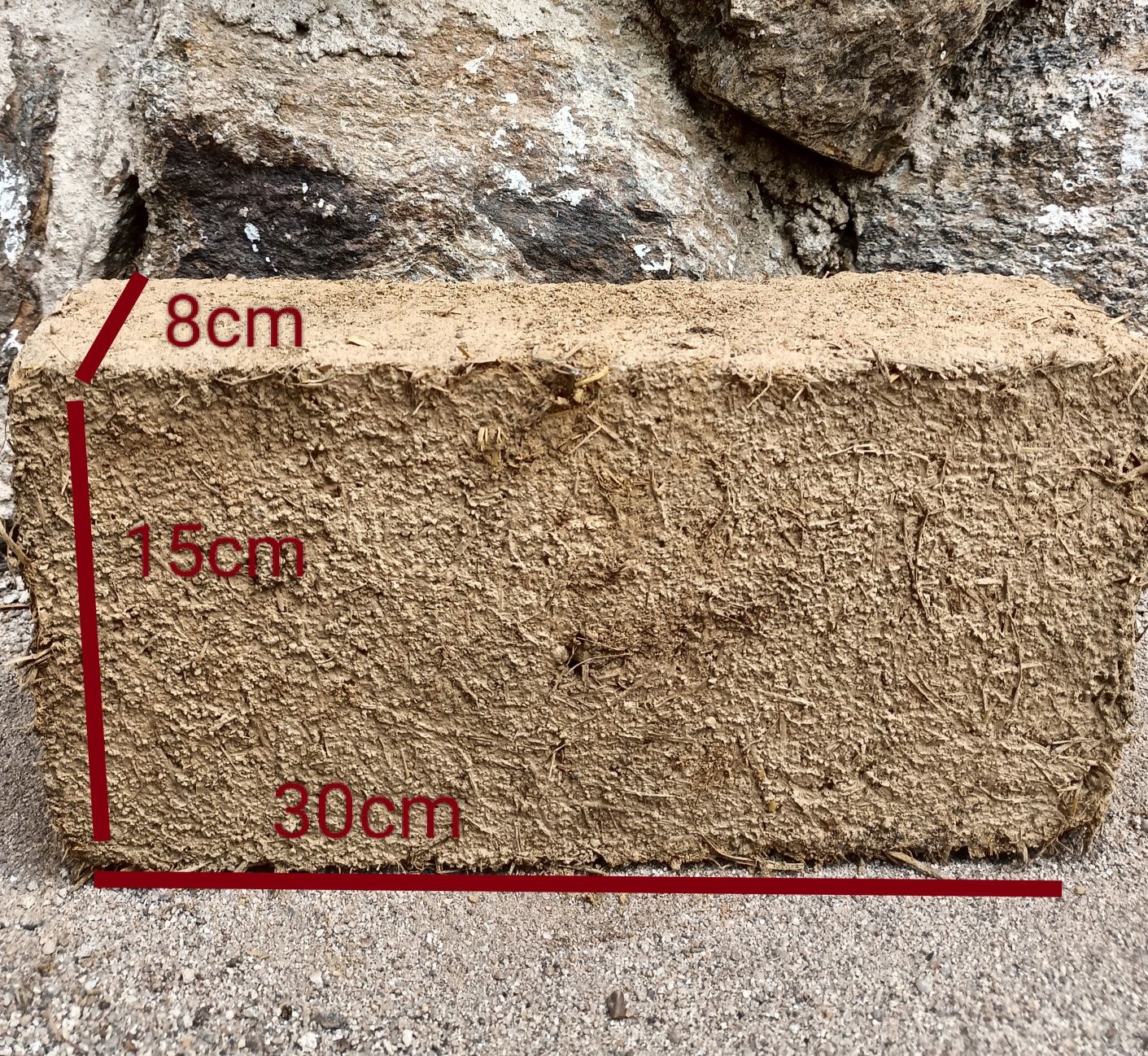 Adobes de barro para construção