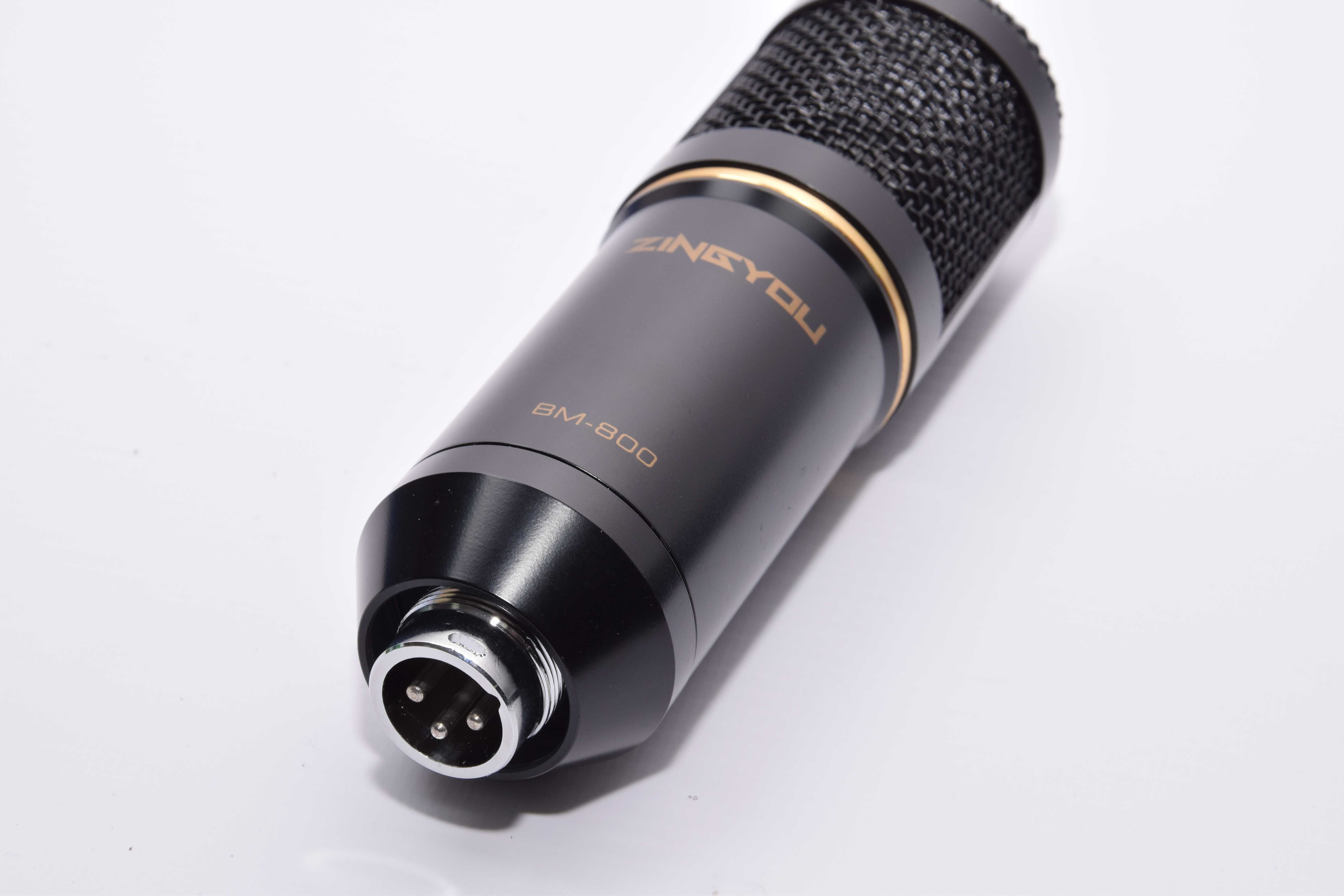 Мікрофон конденсаторний ZINGYOU BM-800 (Black/Gold) #17318