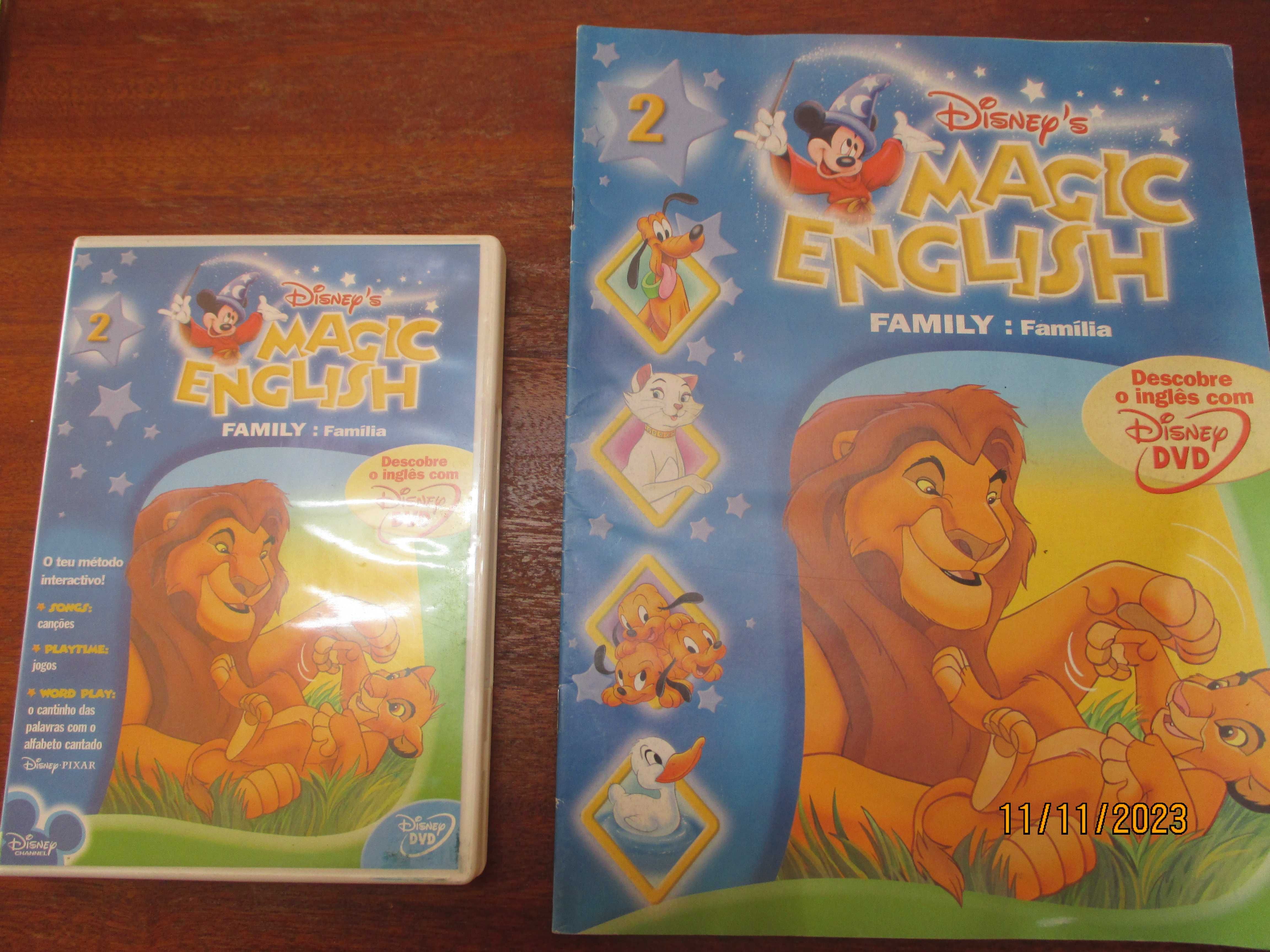 Disney's Magic English - 4 dvd´s e 4 fascículos