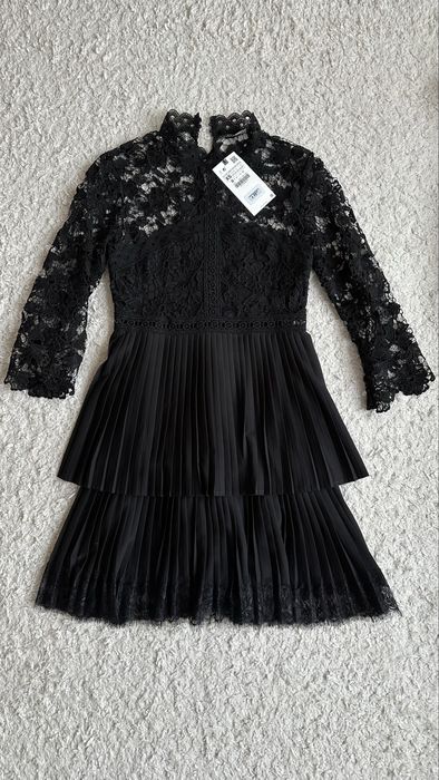 Нова святкова чорна сукня Zara, лімітована колекція, XS
