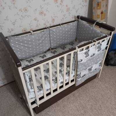 Дитяче ліжко+кокосовий матрац+подарунок (постіль+мобіль)