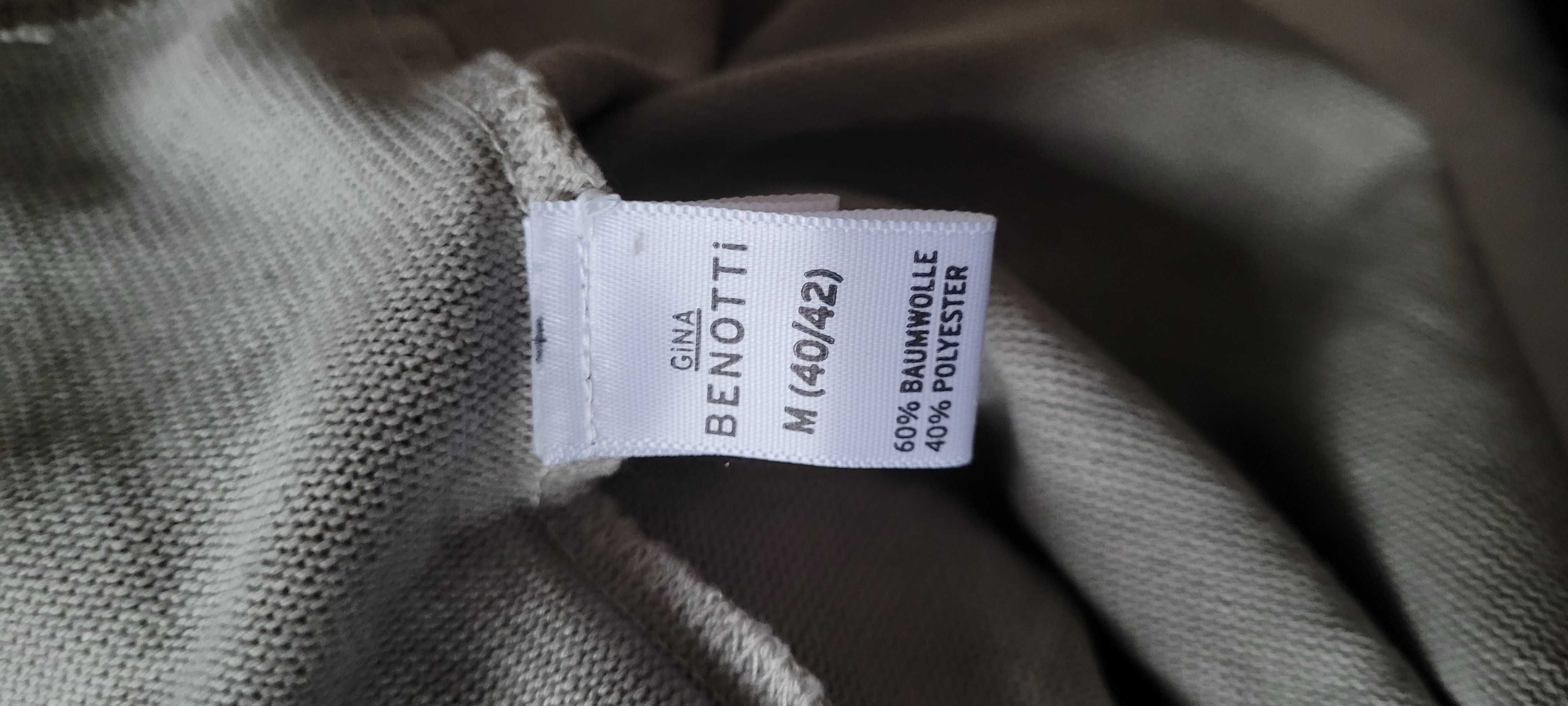 Brązowy rozpinany cienki sweter bawełna Gina Benotti, roz40/42