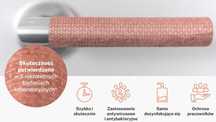 taśma miedziana, dezaktywuje 99,98% wirusów korony