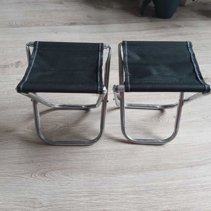 Krzesełko składane wędkarskie dla dzieci wysokość 26cm. Dwie sztuki