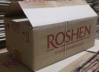 коробки Рошен на 5кг - 50шт×8,5 картонні б/у чисті, 38*22×23см ящики