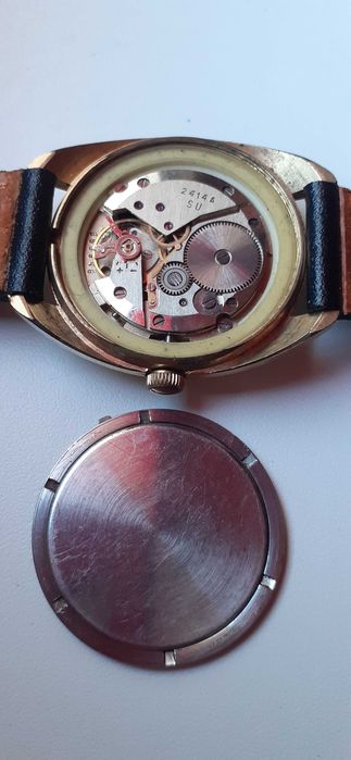 Zegarek Wostok 17 jewels pozłacany.