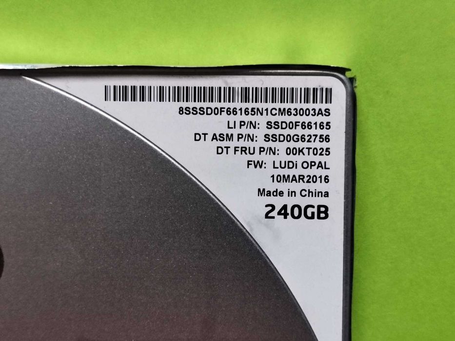 SSD 240GB InTeL  PRo