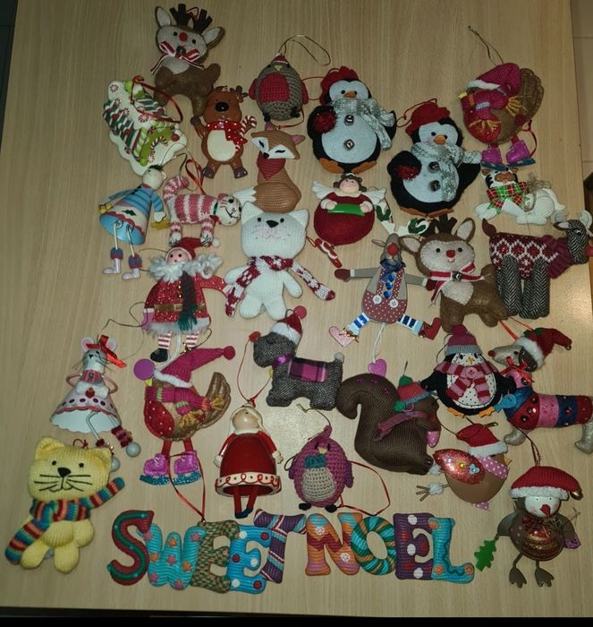 Conjunto bonecos natal loja gato preto