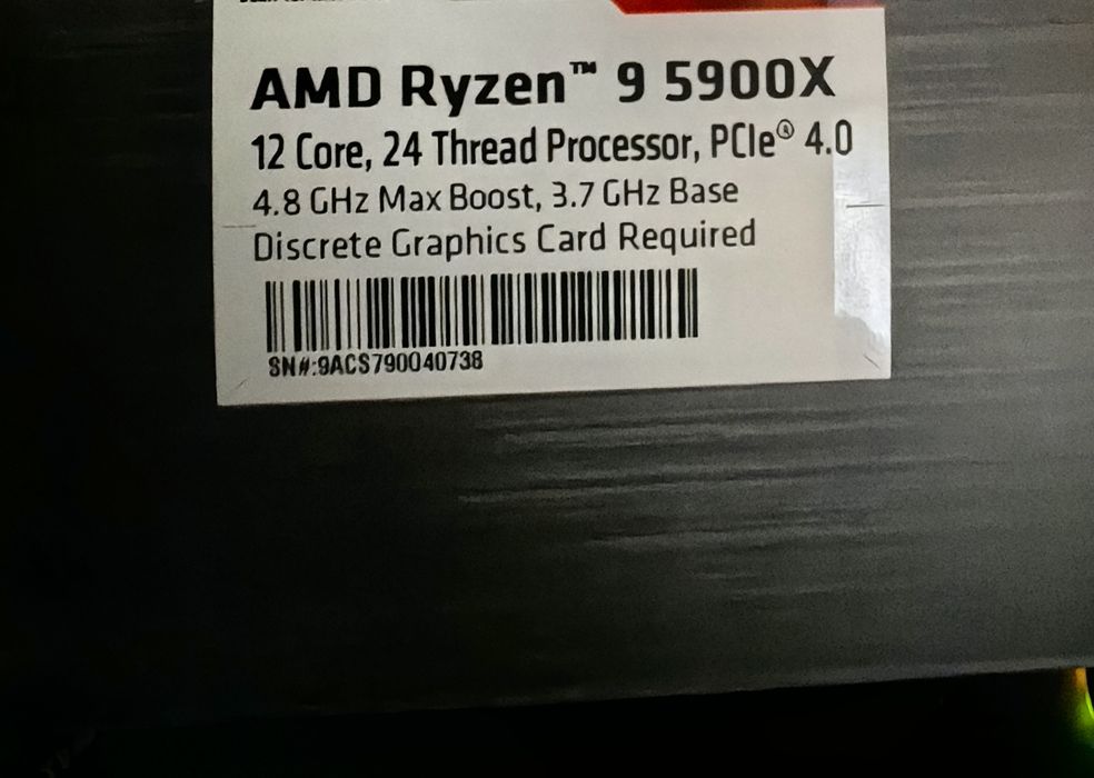 Procesor Ryzen 9 5900x + chłodzenie Aio gratis
