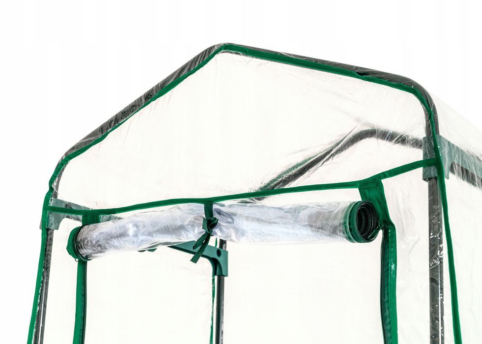 Mini Szklarnia Balkonowa Ogrodowa 4 Półki Pionowa Foliak 160X69X50 Cm