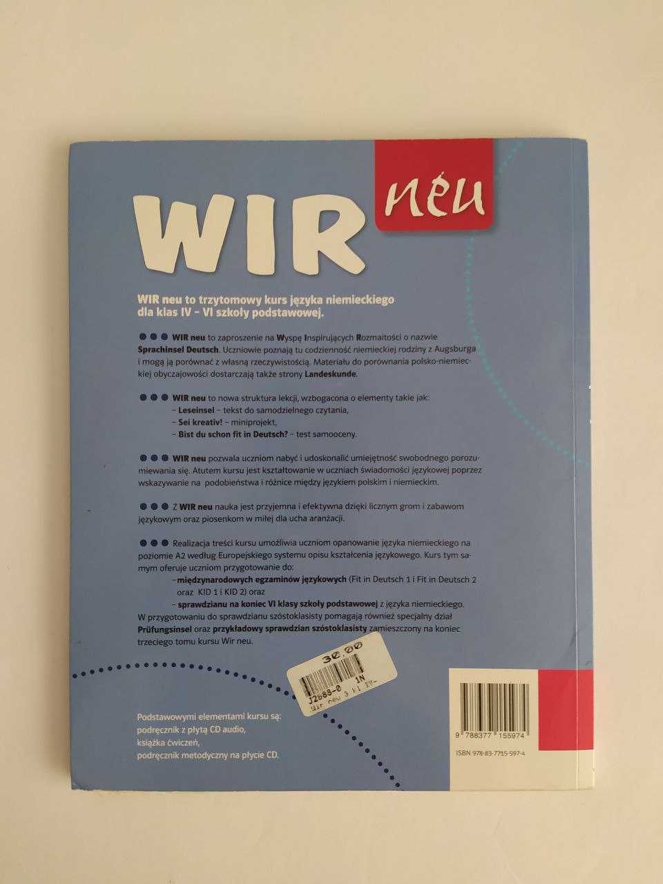 Wir neu 3 Język niemiecki dla klas IV-VI podręcznik LektorKlett bez CD