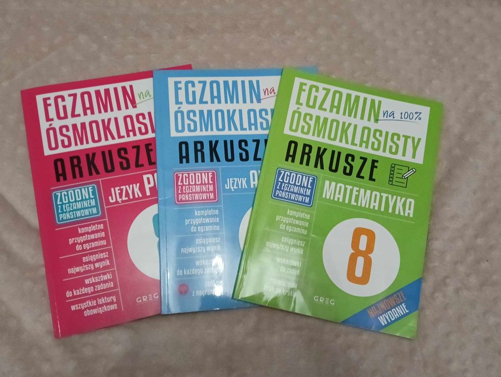 Arkusze do egzaminu ósmoklasty