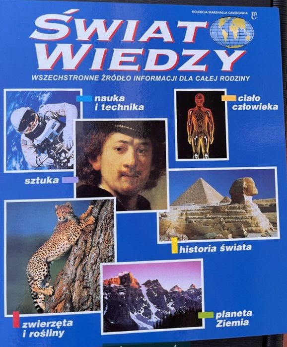 Świat Wiedzy - 6 segregatorów wyd.Cavendish 1996