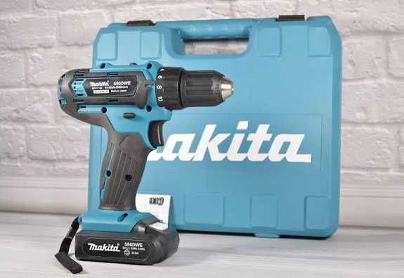 Шуруповерт Makita (24V, 5.0AH) с набором инструментов в кейсе