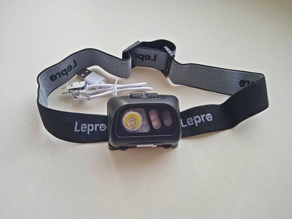 Налобний ліхтар, налобный фонарь Lepro US. З США. Новий