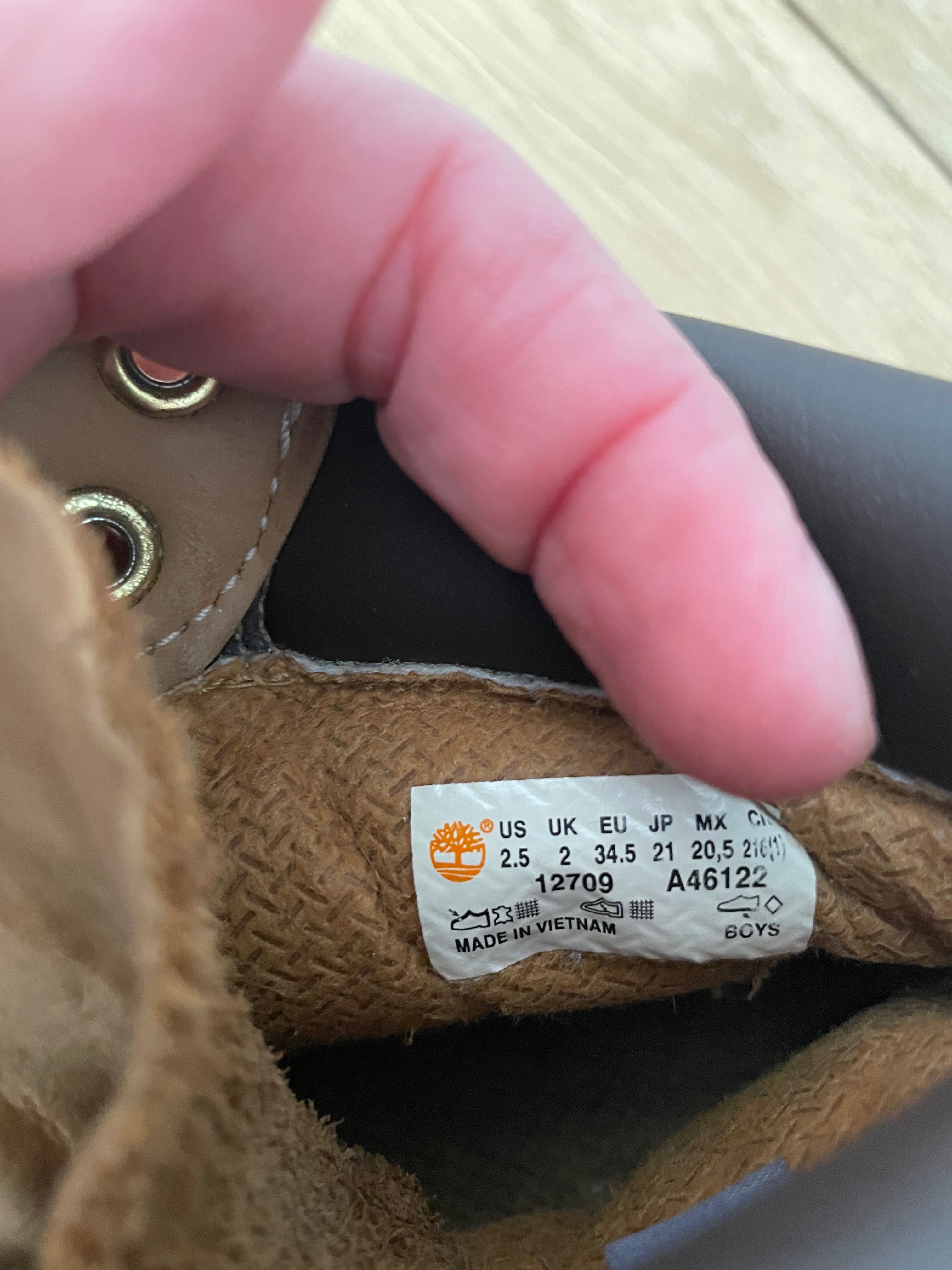 Buty Timberland chłopiec, rozmiar 34,5