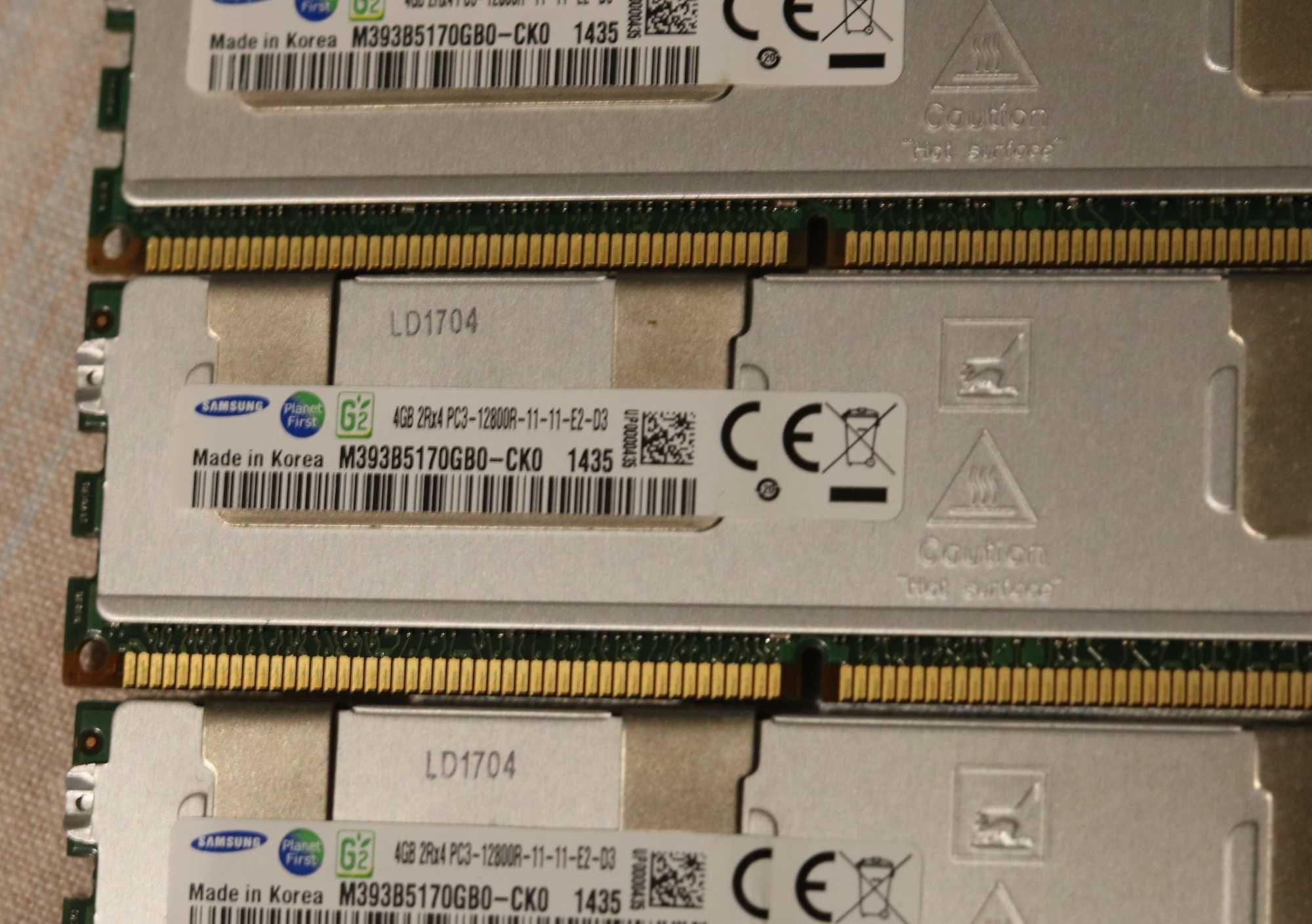 Серверная память DDR3 samsung 4Gb 2Rx4 PC3-12800-11-11 комплект-4шт