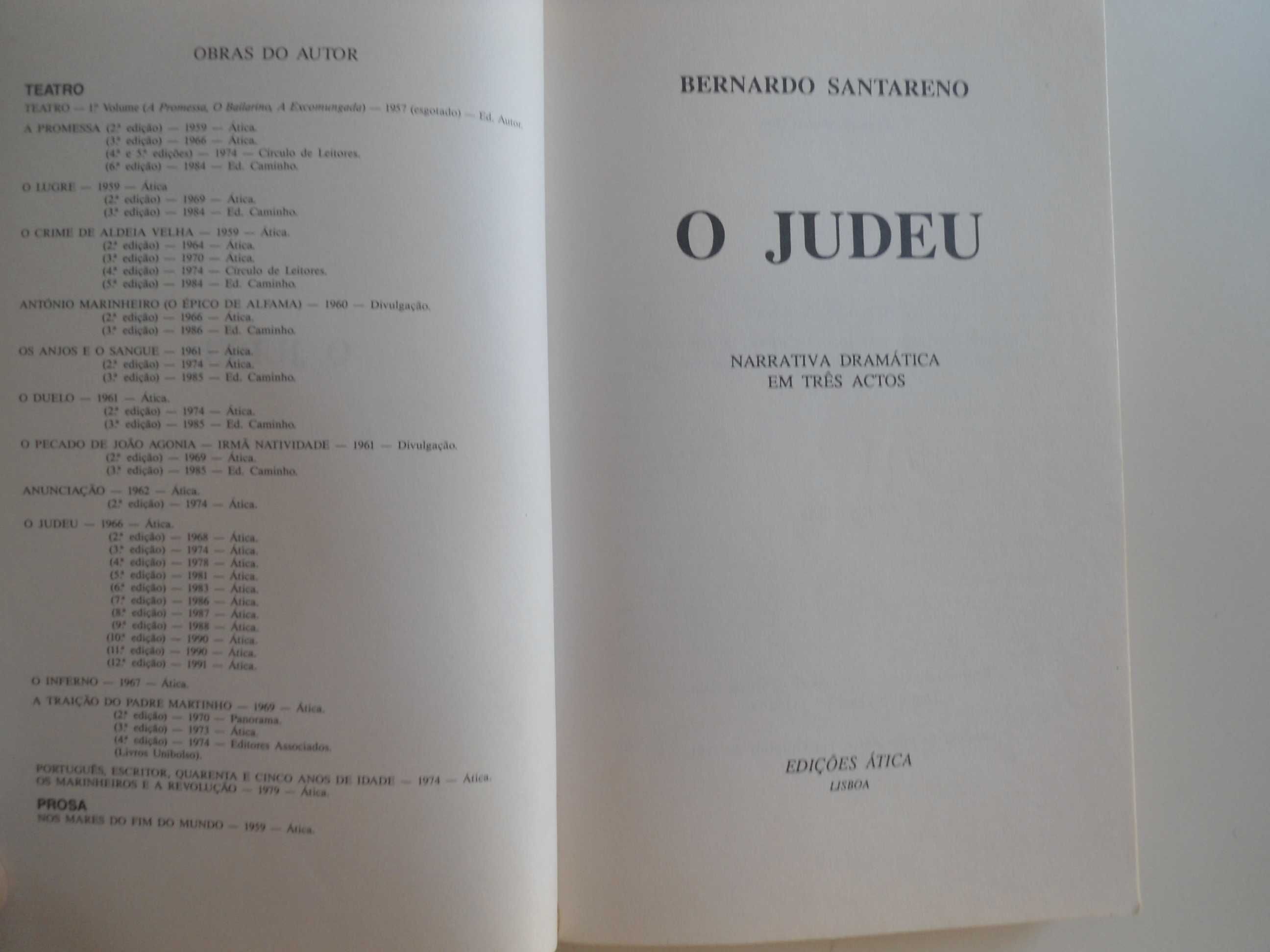 O Judeu por Bernardo Santareno