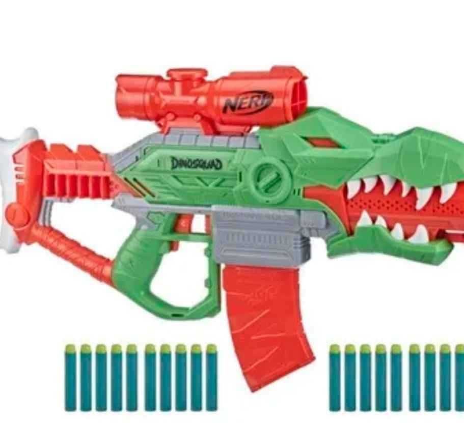 Nerf Dinosquad, Rex Rampage, wyrzutnia i 20 strzałek