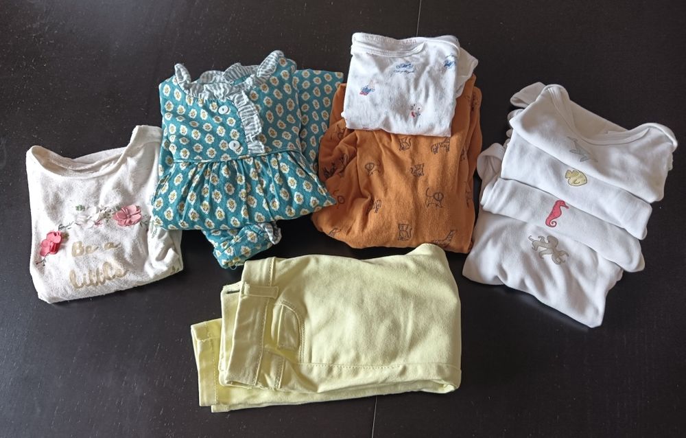 Lote 9 peças roupa bebé 18-24