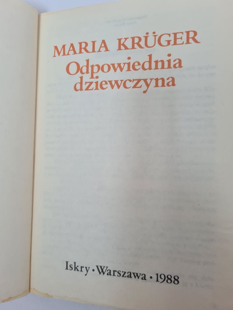 Odpowiednia dziewczyna - Maria Krüger