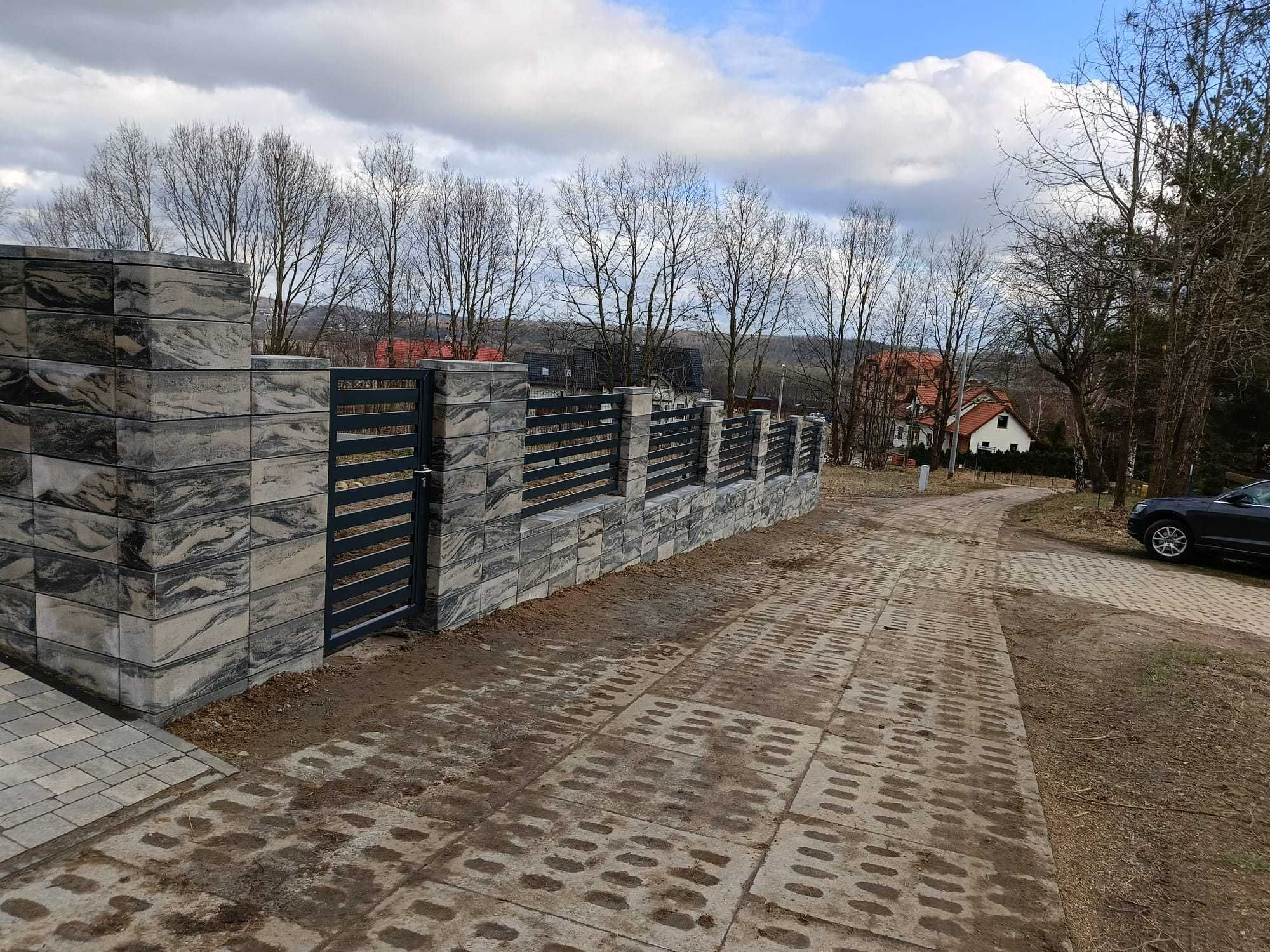 Ogrodzenie panelowe furtki bramy furtki bloczki