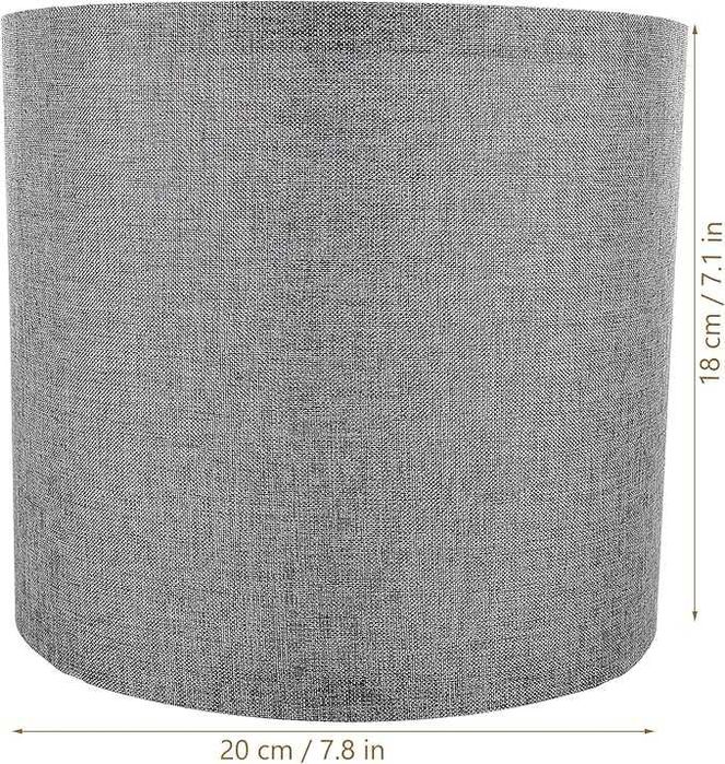 NOLITOY Abażur z tkaniny bawełnianej szary średnica 20 cm