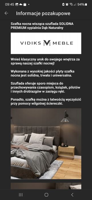 Szafka nocna nowa