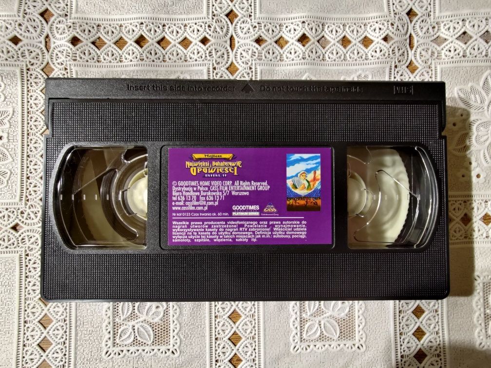 Najwięksi Bohaterowie i Opowieści Biblii: Mojżesz (1999) - kaseta VHS