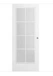 porta de correr Marselha 72.5cm branco com 8 vidros