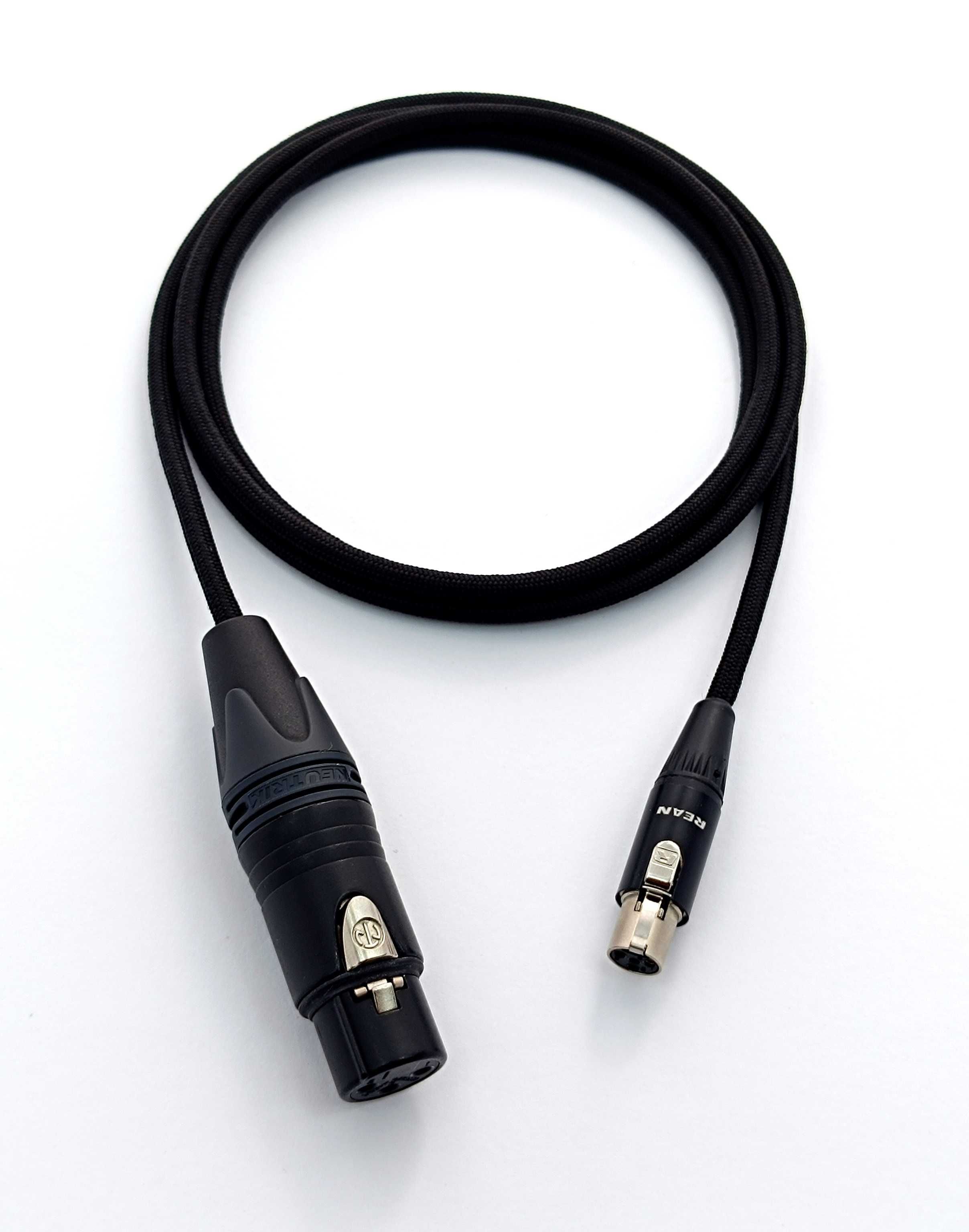 SHURE WA310 kabel ręcznie wykonany XLR - mXLR 4PIN