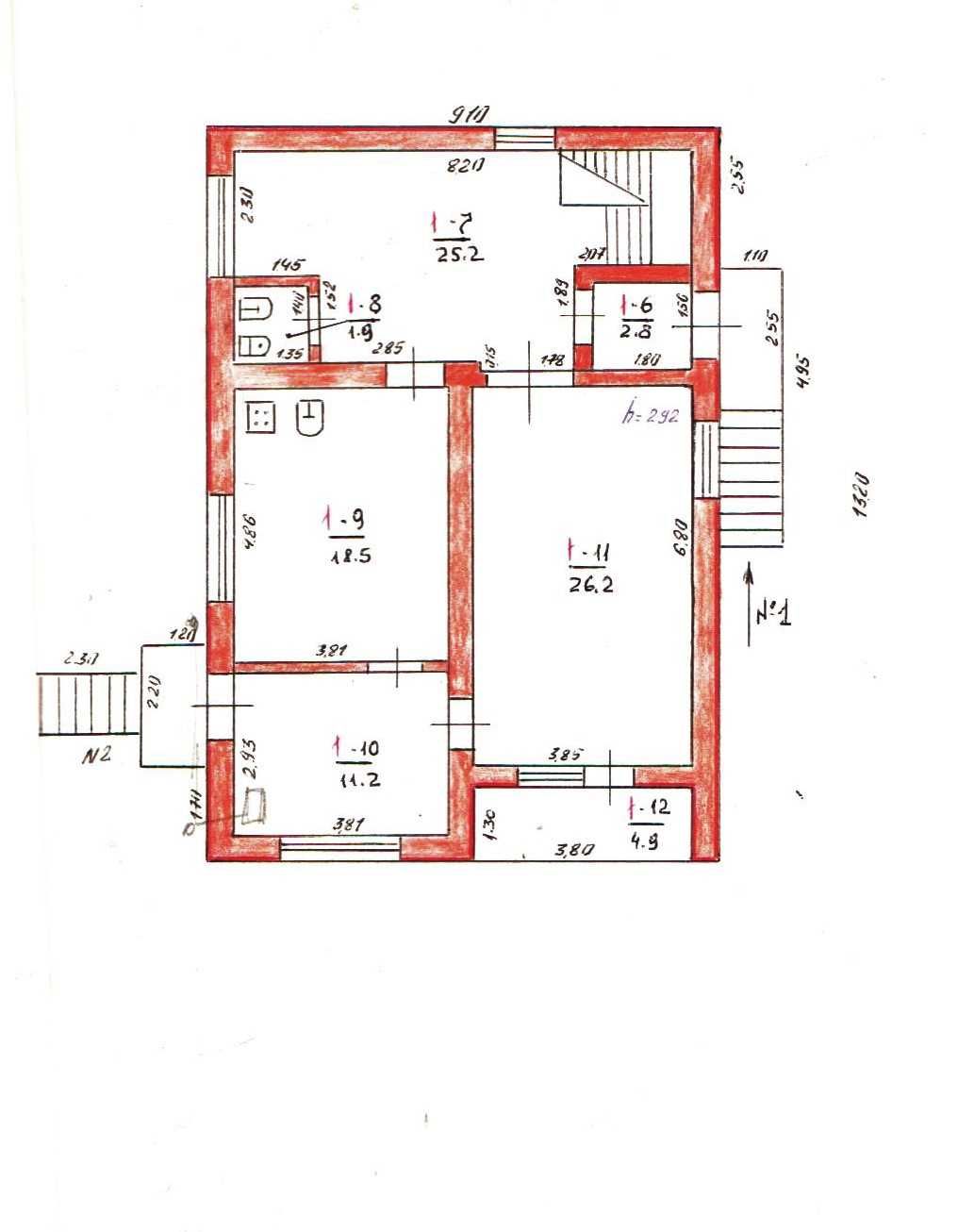 Продаж. Будинок 6 кімнат  270 м, р-н  Харчатовка, 15 соток