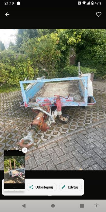 Przyczepa pod mini koparkę COURANT