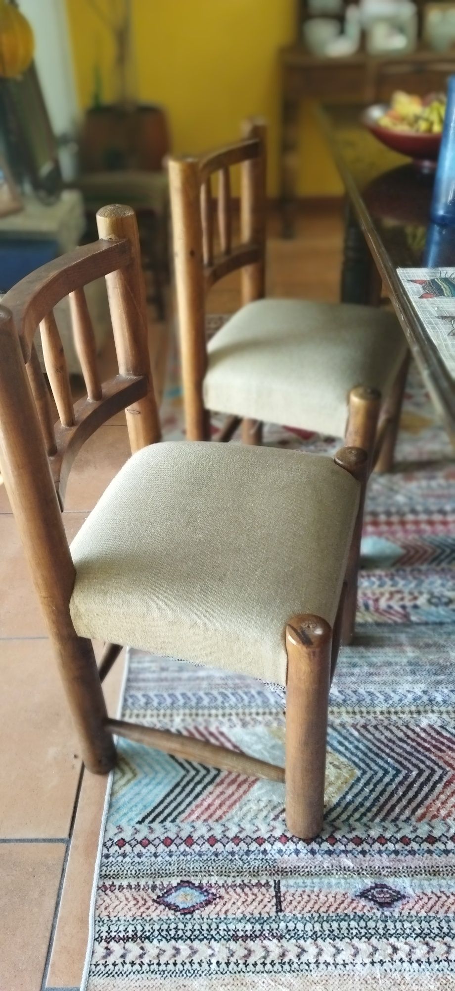 Mesa mexicana com azulejos + 6 cadeiras