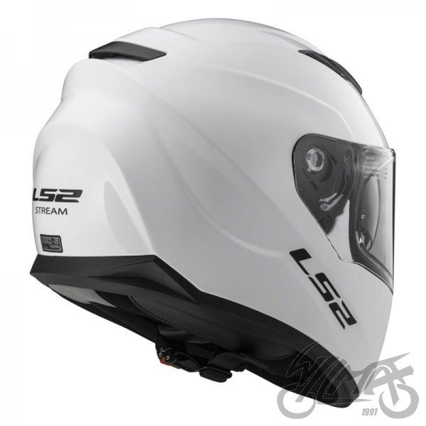 KASK LS2 FF320 STREAM integralny z blendą, biały połysk. HIT na motor