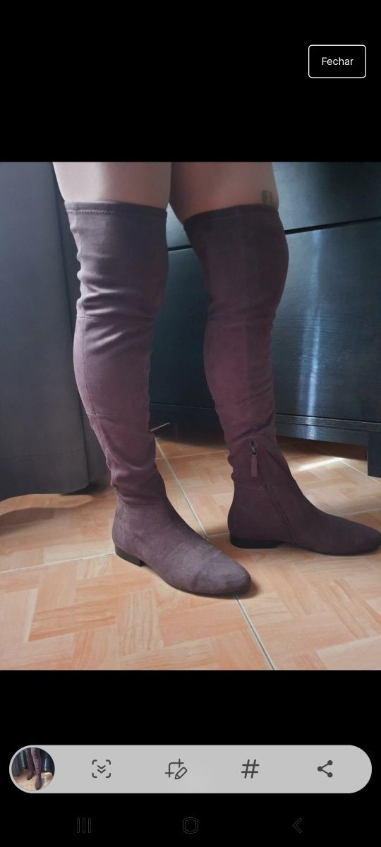 Botas Mango Castanhas N° 38