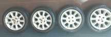 Jantes Rover 4x100 R15 com pneus 185/55